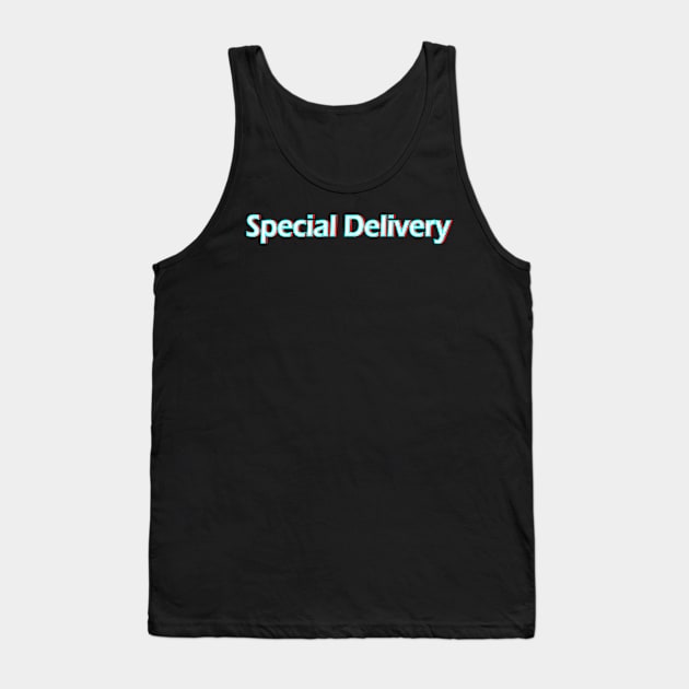 Special Delivery black t shirt draft 1 Tank Top by BasicArtist